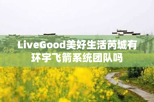 LiveGood美好生活芮城有环宇飞箭系统团队吗