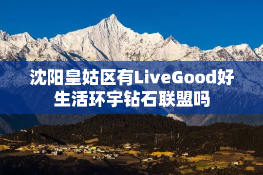 沈阳皇姑区有LiveGood好生活环宇钻石联盟吗