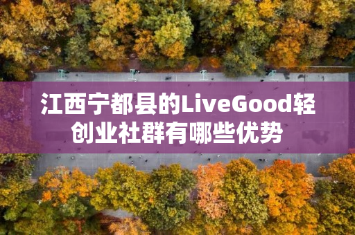 江西宁都县的LiveGood轻创业社群有哪些优势