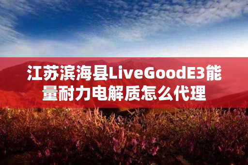 江苏滨海县LiveGoodE3能量耐力电解质怎么代理