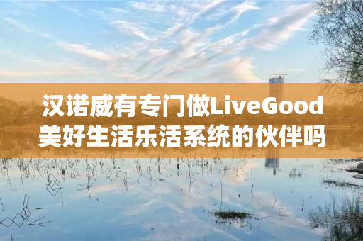 汉诺威有专门做LiveGood美好生活乐活系统的伙伴吗