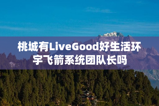 桃城有LiveGood好生活环宇飞箭系统团队长吗