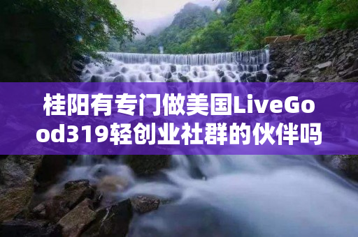 桂阳有专门做美国LiveGood319轻创业社群的伙伴吗