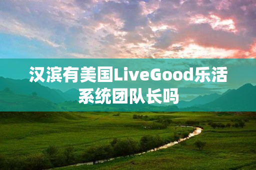 汉滨有美国LiveGood乐活系统团队长吗