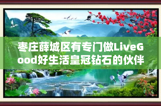 枣庄薛城区有专门做LiveGood好生活皇冠钻石的伙伴吗