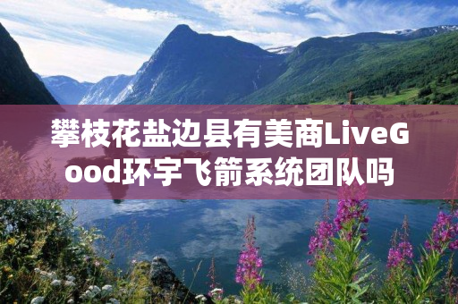 攀枝花盐边县有美商LiveGood环宇飞箭系统团队吗