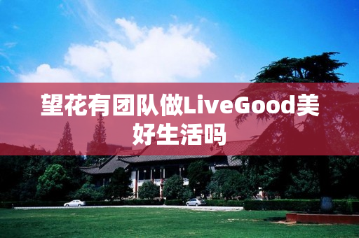 望花有团队做LiveGood美好生活吗