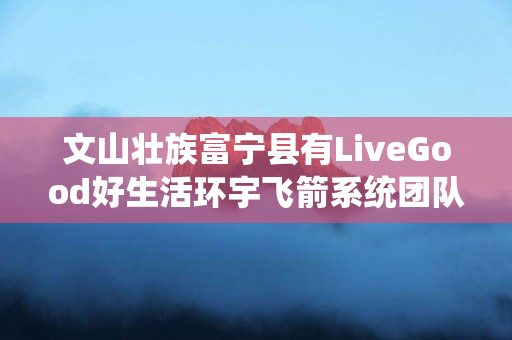 文山壮族富宁县有LiveGood好生活环宇飞箭系统团队吗