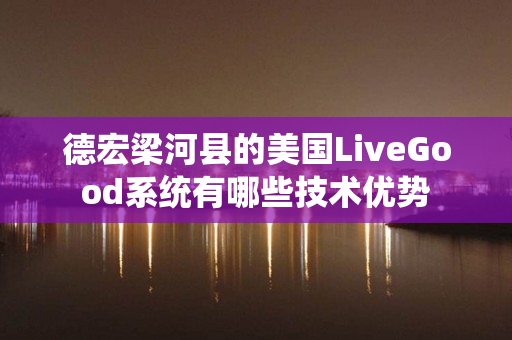 德宏梁河县的美国LiveGood系统有哪些技术优势