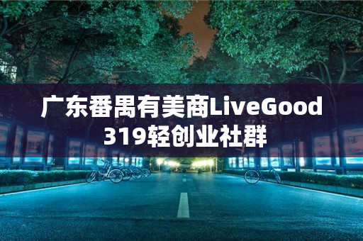 广东番禺有美商LiveGood 319轻创业社群