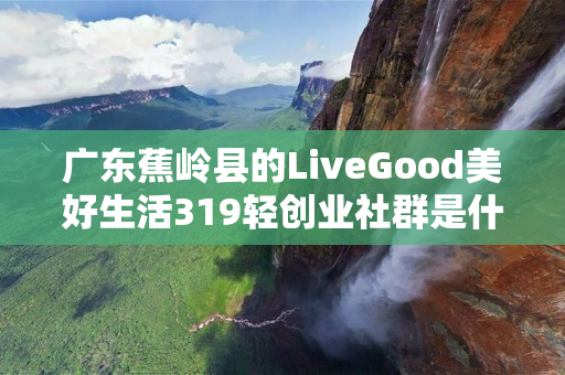 广东蕉岭县的LiveGood美好生活319轻创业社群是什么