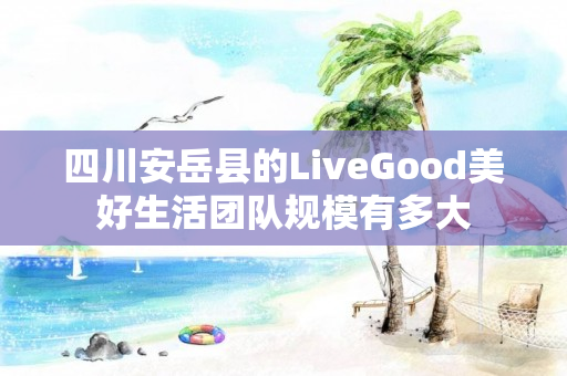 四川安岳县的LiveGood美好生活团队规模有多大