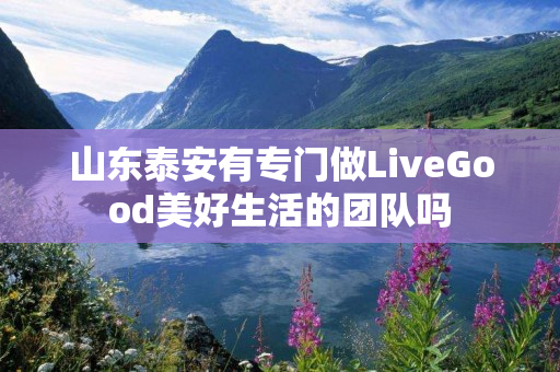 山东泰安有专门做LiveGood美好生活的团队吗