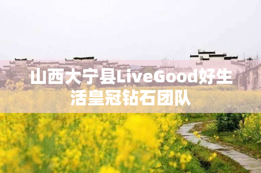 山西大宁县LiveGood好生活皇冠钻石团队