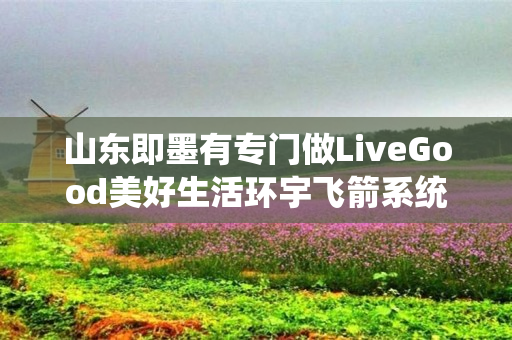 山东即墨有专门做LiveGood美好生活环宇飞箭系统的伙伴吗