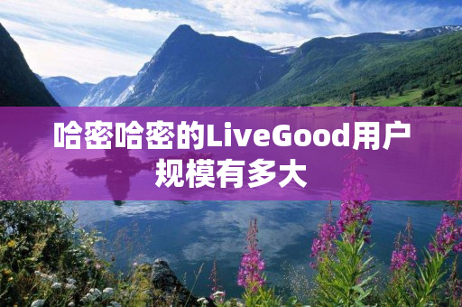 哈密哈密的LiveGood用户规模有多大