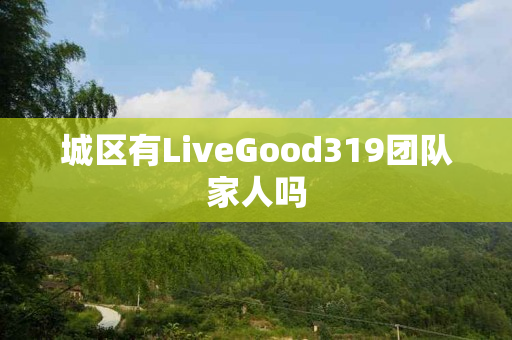 城区有LiveGood319团队家人吗