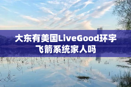 大东有美国LiveGood环宇飞箭系统家人吗