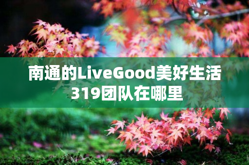 南通的LiveGood美好生活 319团队在哪里