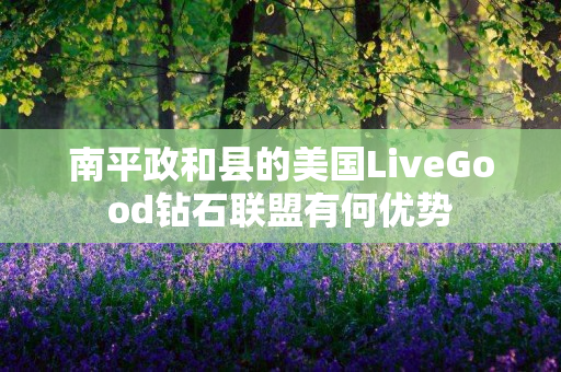 南平政和县的美国LiveGood钻石联盟有何优势