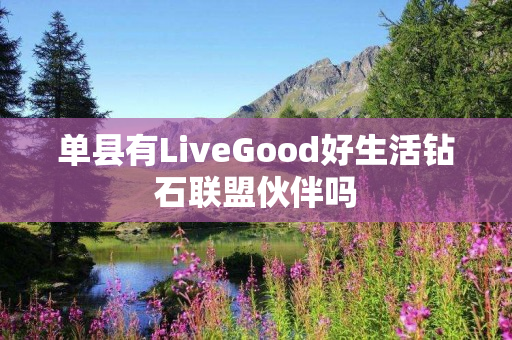 单县有LiveGood好生活钻石联盟伙伴吗