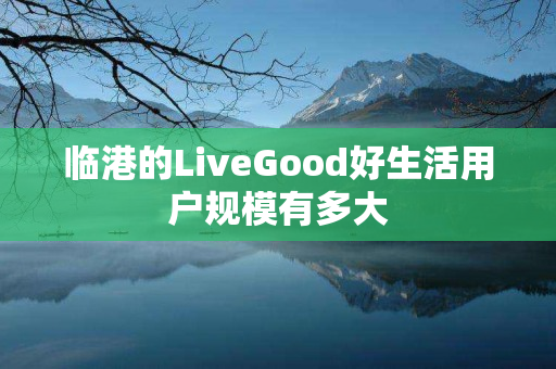 临港的LiveGood好生活用户规模有多大