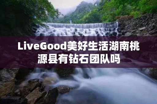 LiveGood美好生活湖南桃源县有钻石团队吗