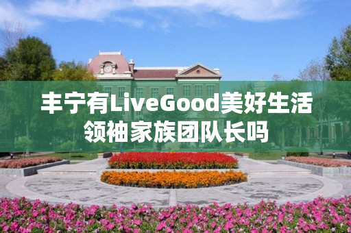 丰宁有LiveGood美好生活领袖家族团队长吗