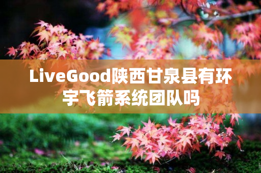 LiveGood陕西甘泉县有环宇飞箭系统团队吗