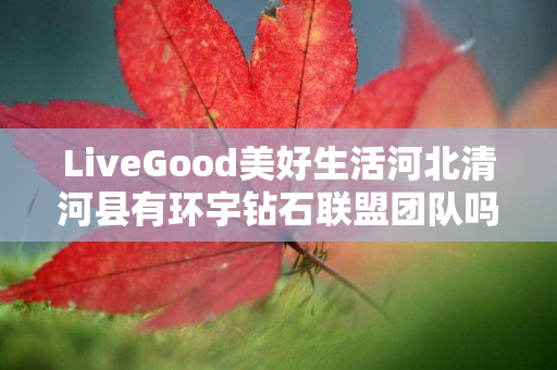 LiveGood美好生活河北清河县有环宇钻石联盟团队吗