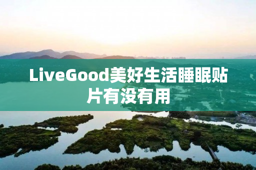 LiveGood美好生活睡眠贴片有没有用