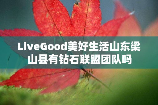 LiveGood美好生活山东梁山县有钻石联盟团队吗