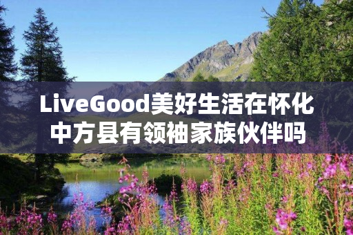 LiveGood美好生活在怀化中方县有领袖家族伙伴吗