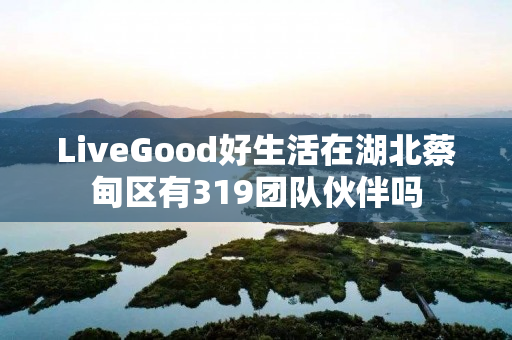 LiveGood好生活在湖北蔡甸区有319团队伙伴吗