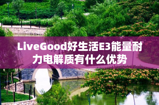 LiveGood好生活E3能量耐力电解质有什么优势