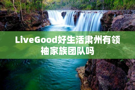 LiveGood好生活肃州有领袖家族团队吗