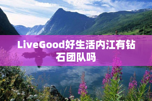 LiveGood好生活内江有钻石团队吗