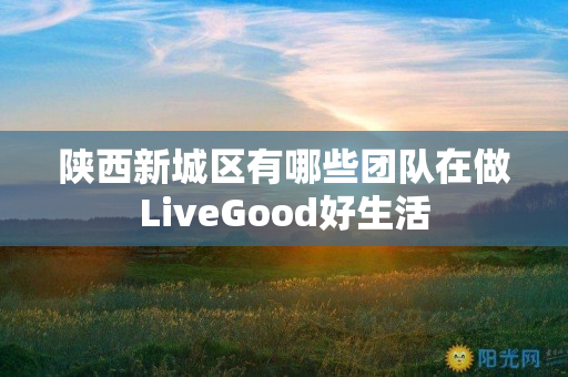 陕西新城区有哪些团队在做LiveGood好生活