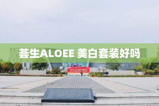 荟生ALOEE 美白套装好吗