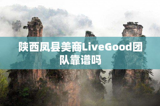 陕西凤县美商LiveGood团队靠谱吗