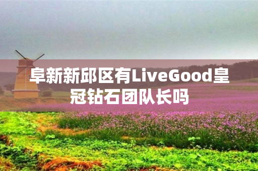 阜新新邱区有LiveGood皇冠钻石团队长吗