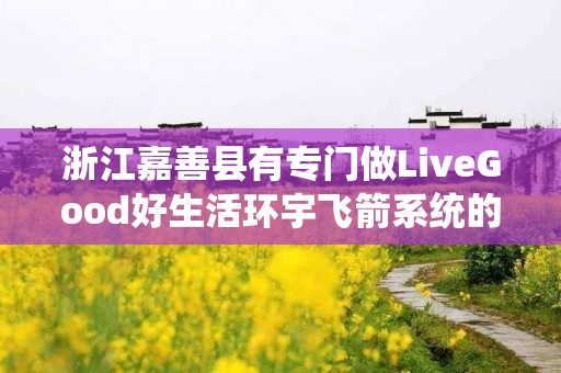 浙江嘉善县有专门做LiveGood好生活环宇飞箭系统的伙伴吗