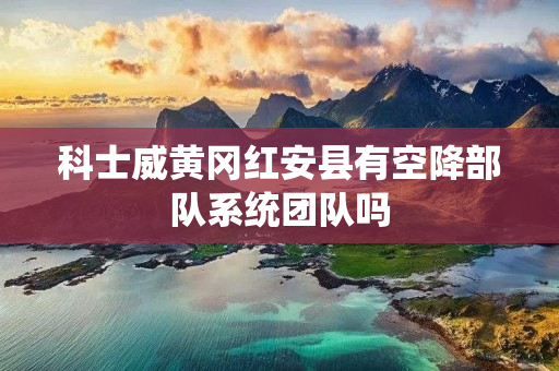 科士威黄冈红安县有空降部队系统团队吗