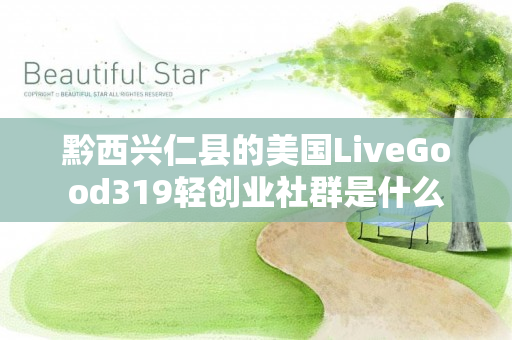 黔西兴仁县的美国LiveGood319轻创业社群是什么