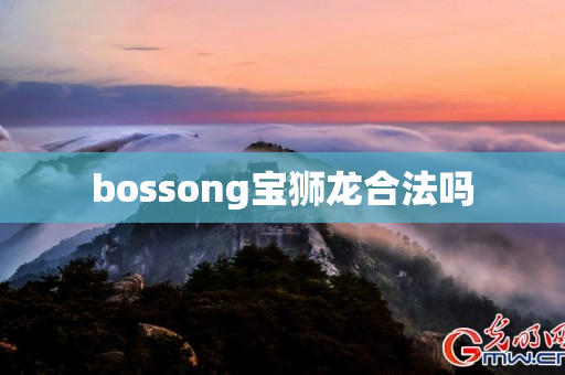 bossong宝狮龙合法吗