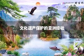 文化遗产保护的亚洲经验