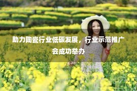 助力陶瓷行业低碳发展，行业示范推广会成功举办