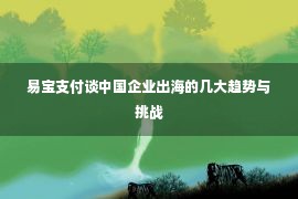 易宝支付谈中国企业出海的几大趋势与挑战