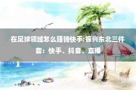 在足球领域怎么赚钱快手:振兴东北三件套：快手、抖音、直播