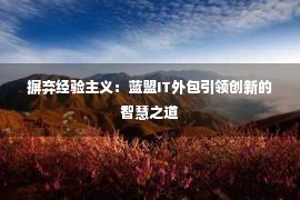 摒弃经验主义：蓝盟IT外包引领创新的智慧之道